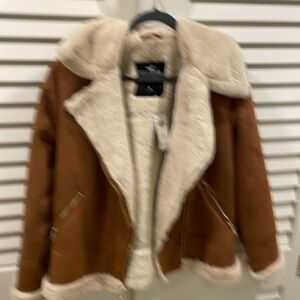 Hollister faux bomber jacket